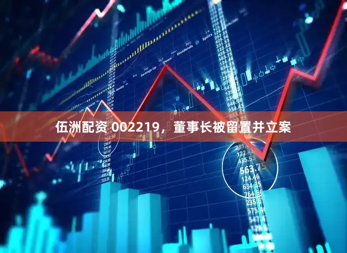 伍洲配资 002219，董事长被留置并立案