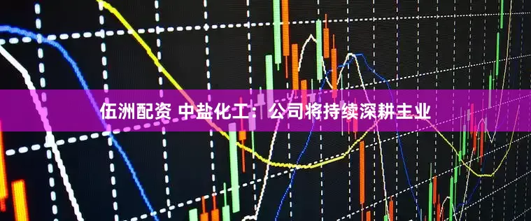 伍洲配资 中盐化工：公司将持续深耕主业